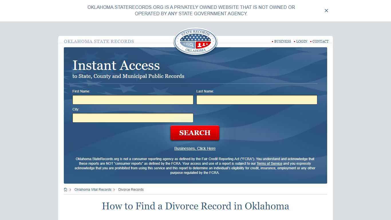 How to Find a Divorce Record in Oklahoma